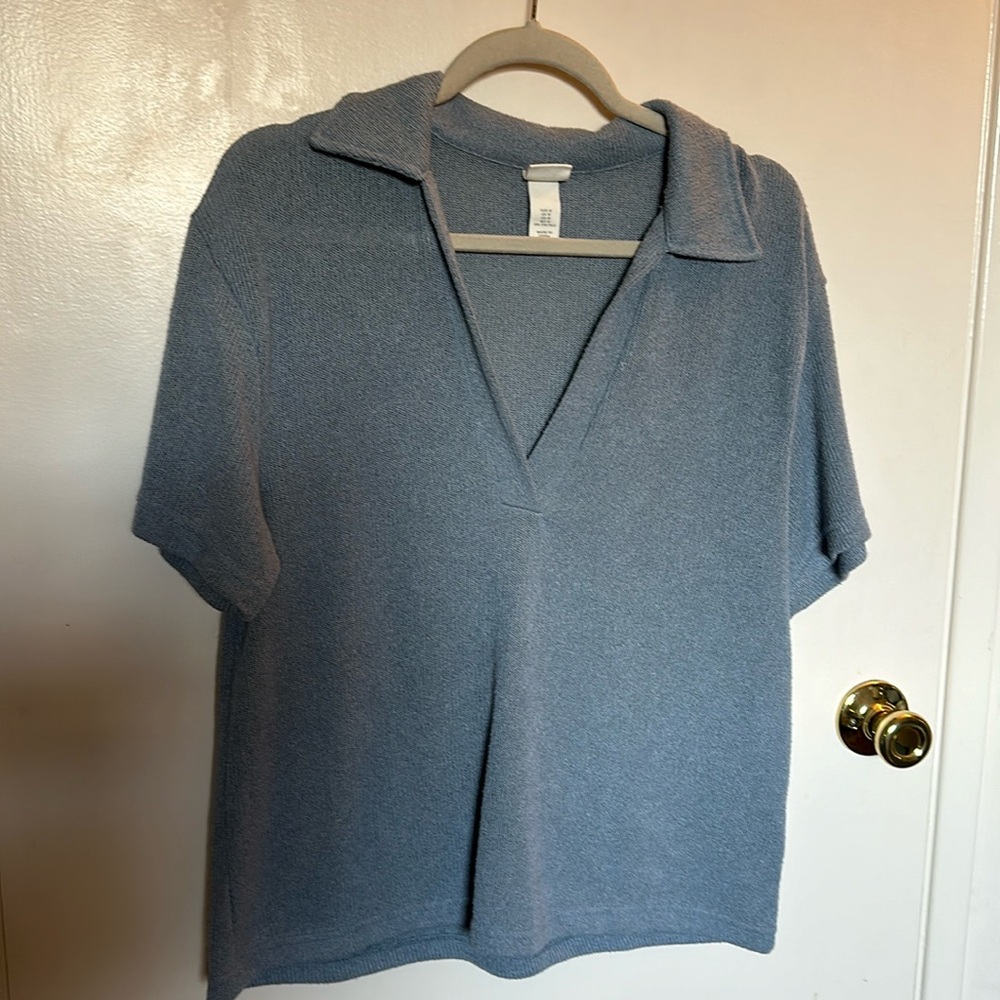 Woven collared shirt